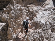  dans la via ferrata de la Forcella